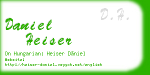 daniel heiser business card
